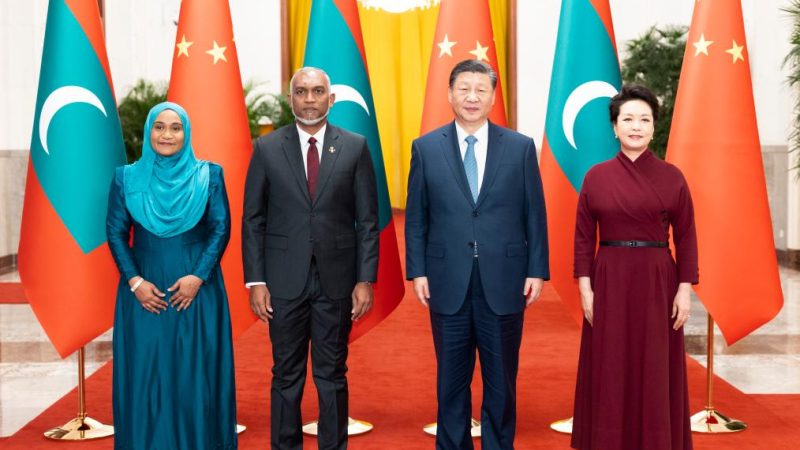 Presidentes da China e das Maldivas realizam conversas