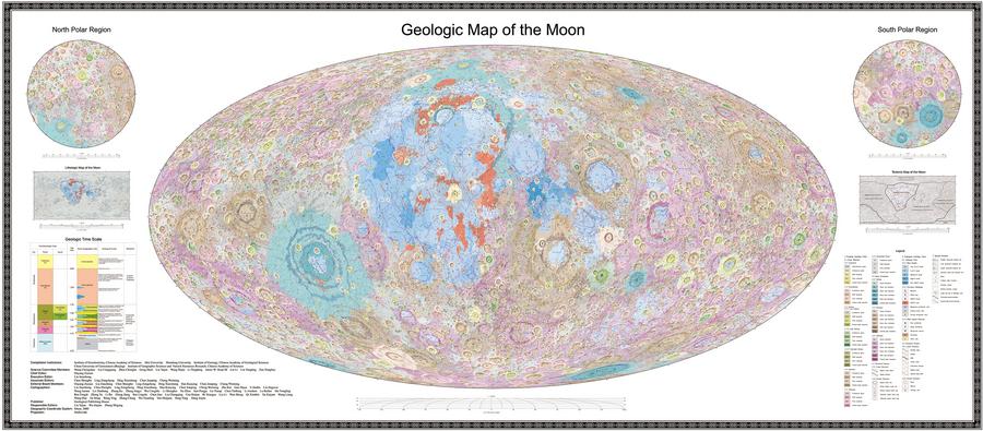 China publica primeiro atlas geológico lunar de alta definição do mundo
