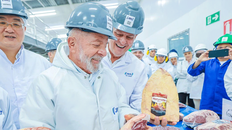 Presidente Lula inaugura ampliação de exportações de carne bovina para a China