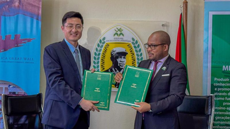 Mineradora chinesa e maior universidade de Moçambique assinam memorando para apoio acadêmico em áreas estratégicas
