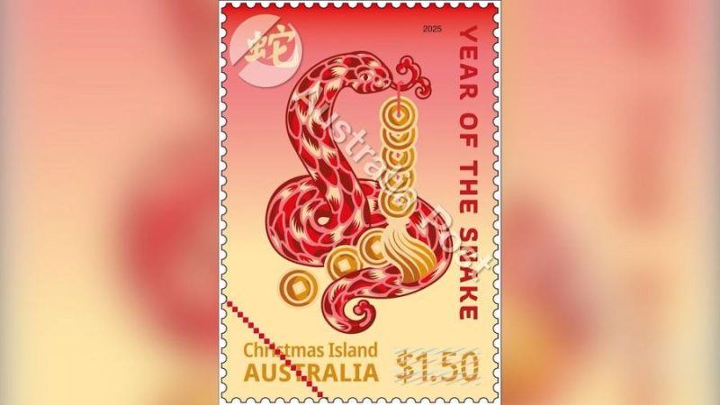 Cultura tradicional chinesa inspira selos e decorações do Ano da Serpente na Austrália, diz designer