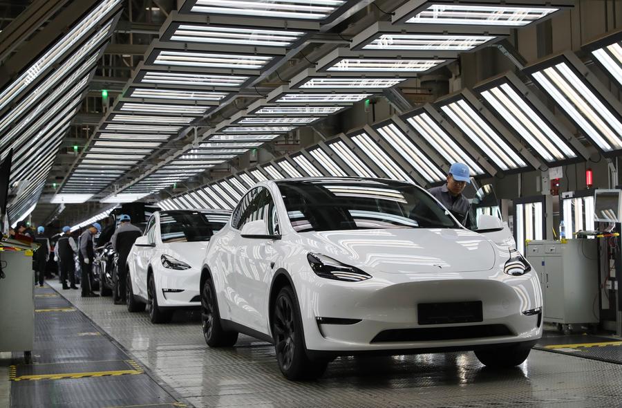 Megafábrica da Tesla em Shanghai registra fortes exportações em abril