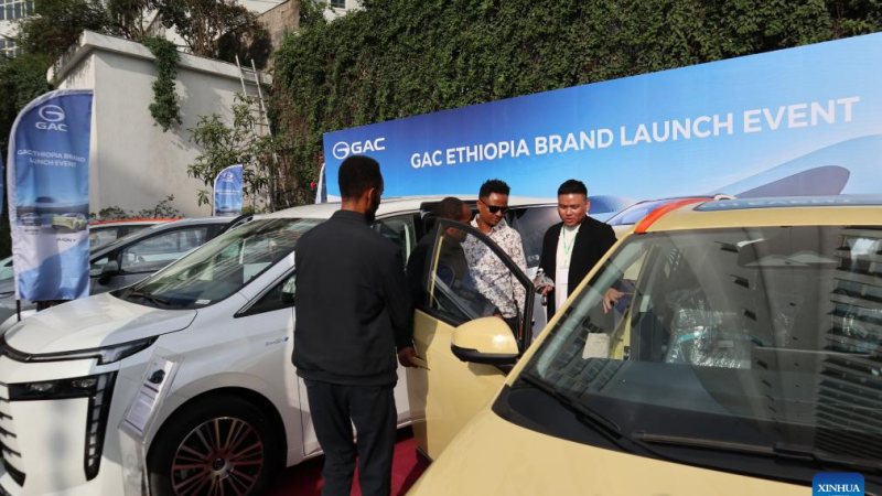 Fabricante de automóveis chinês apresenta marca de EV ao mercado etíope
