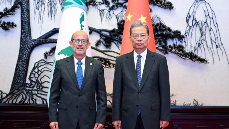 Principal legislador da China se encontra com presidente do Parlatino
