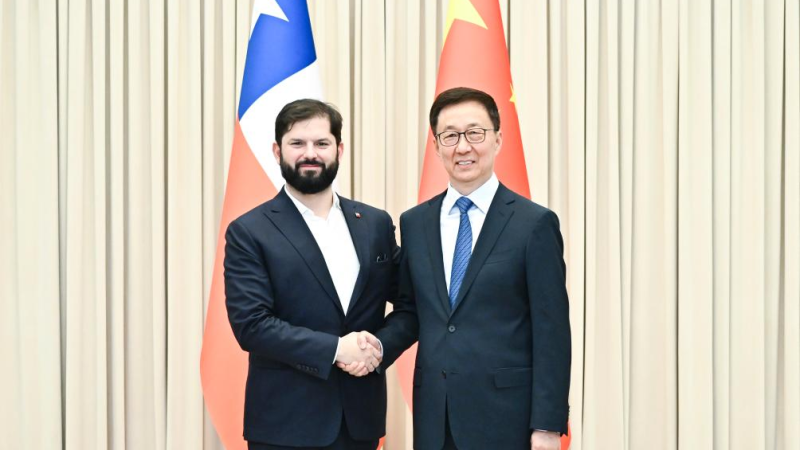 Vice-presidente chinês reúne-se com presidente chileno