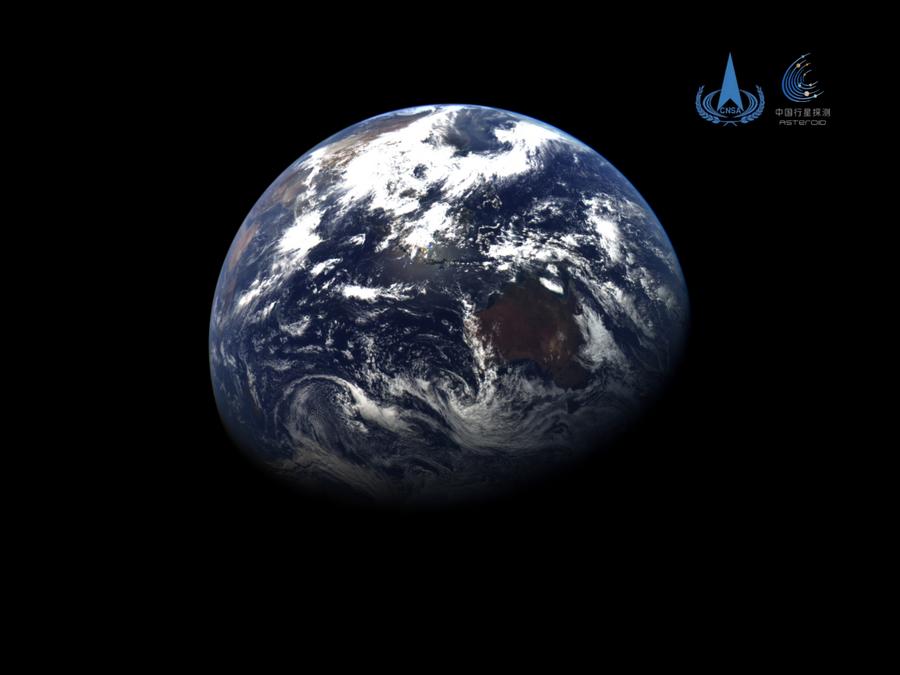 China divulga imagens da Terra e da Lua capturadas pela sonda Tianwen-2