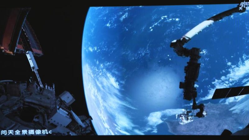 Taikonautas da estação espacial Tiangong recebem suporte de inteligência artificial