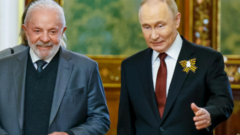 Lula e Putin discutem paz na Ucrânia e cooperação do BRICS por telefone