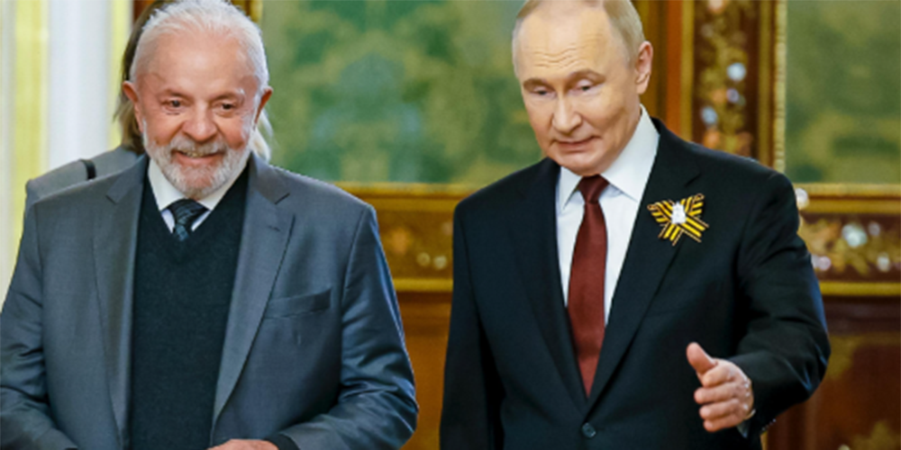 Lula e Putin discutem paz na Ucrânia e cooperação do BRICS por telefone