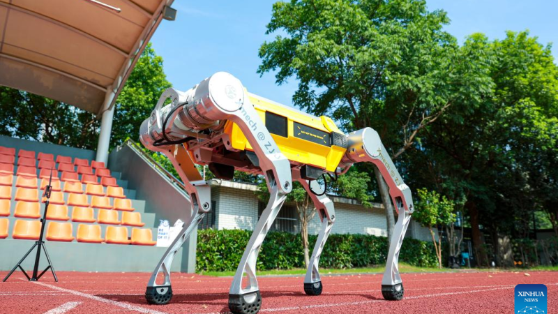 Robô quadrúpede chinês bate recorde mundial do Guinness nos 100m