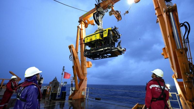 Novo explorador chinês em águas profundas, Haiqin, missão completa no Mar do Sul da China