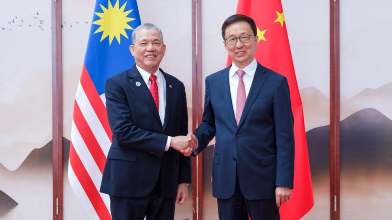 Vice-presidente chinês reúne-se com vice-primeiro-ministro da Malásia