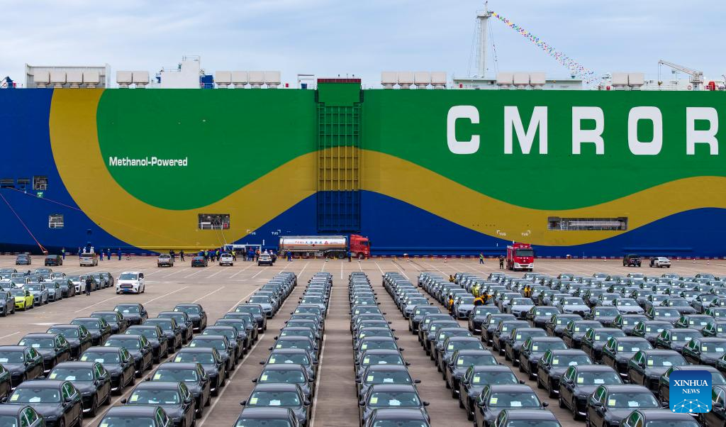 Primeiro abastecimento de metanol verde para navio ro-ro da China é concluído em Tianjin