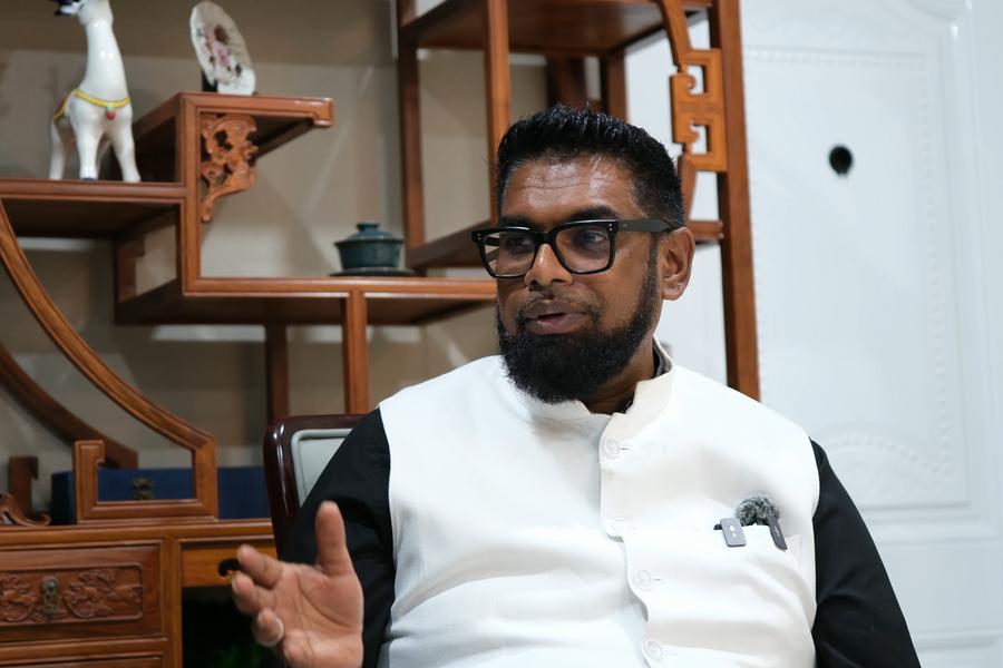 Entrevista: Presidente da Guiana considera a China uma parceira importante no desenvolvimento nacional
