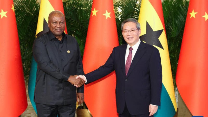 Premiê chinês reúne-se com presidente de Gana