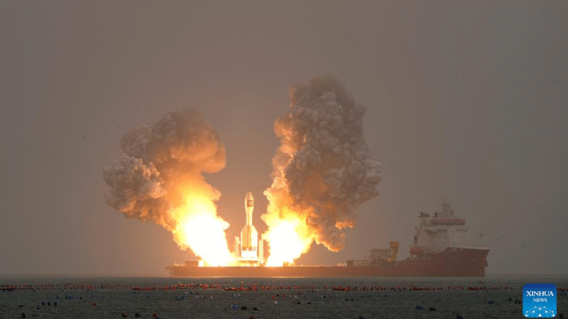 China lança foguete Gravity-1 a partir do mar