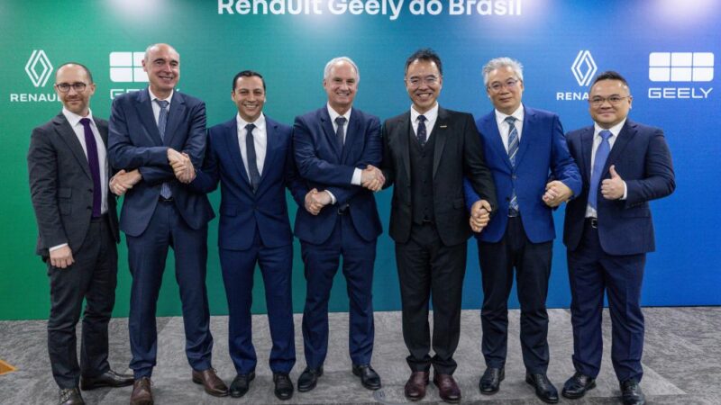 Geely da China estabelece cooperação estratégica com a Renault no Brasil com investimento de mais de US$ 700 milhões