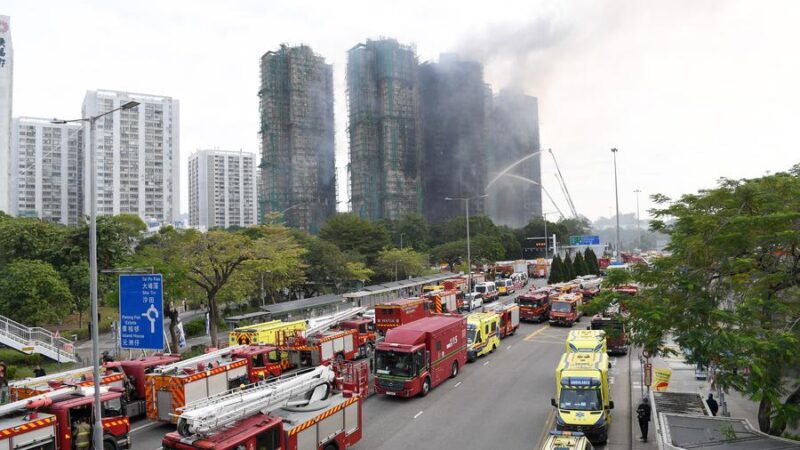 Parte continental corre para ajudar Hong Kong a combater incêndio em complexo residencial