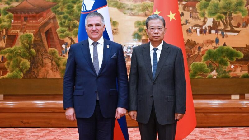 Principal legislador e principal conselheiro político da China se reúnem separadamente com presidente do Conselho Nacional da Eslovênia